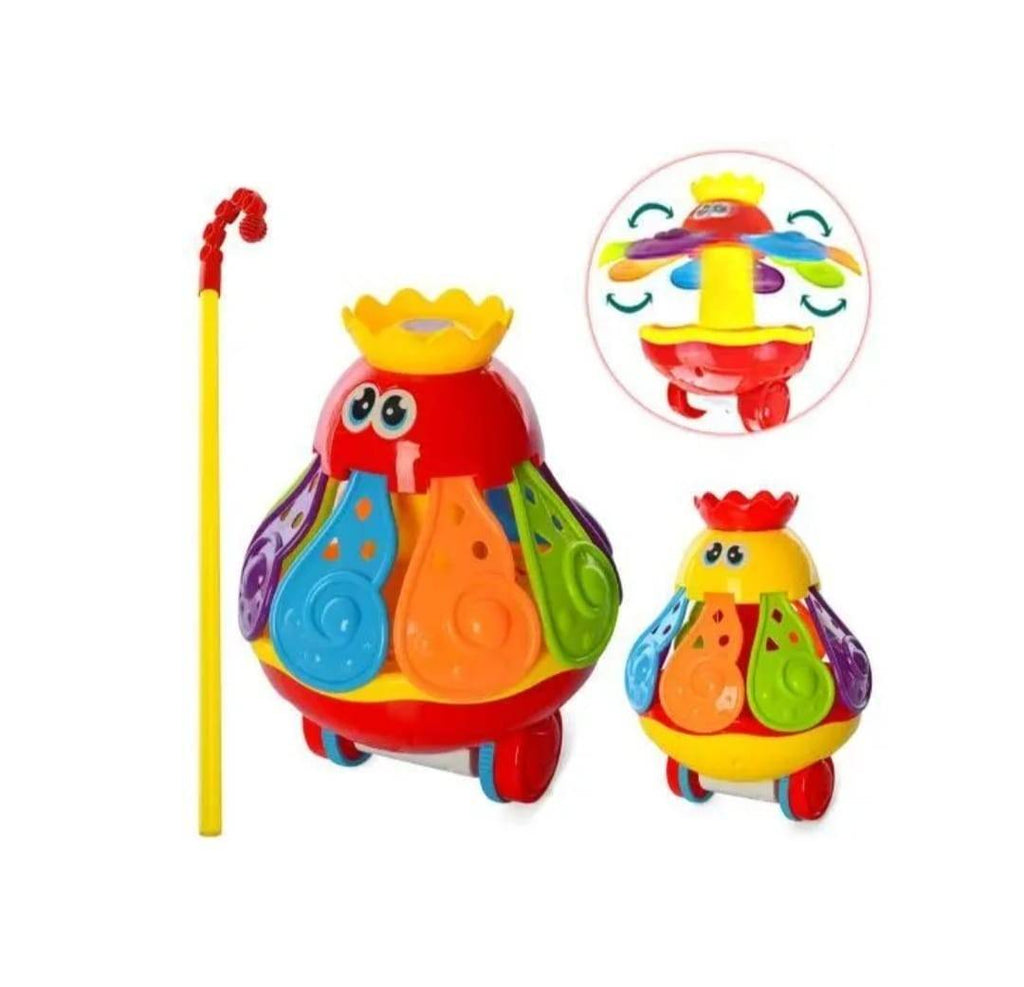 Jucarie de impins, Cocos, sunete, multicolor