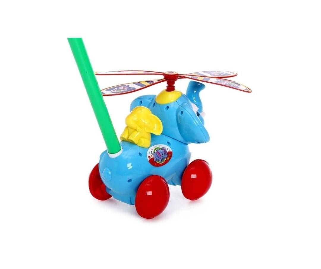 Jucarie de impins, Elefant, sunete, albastru