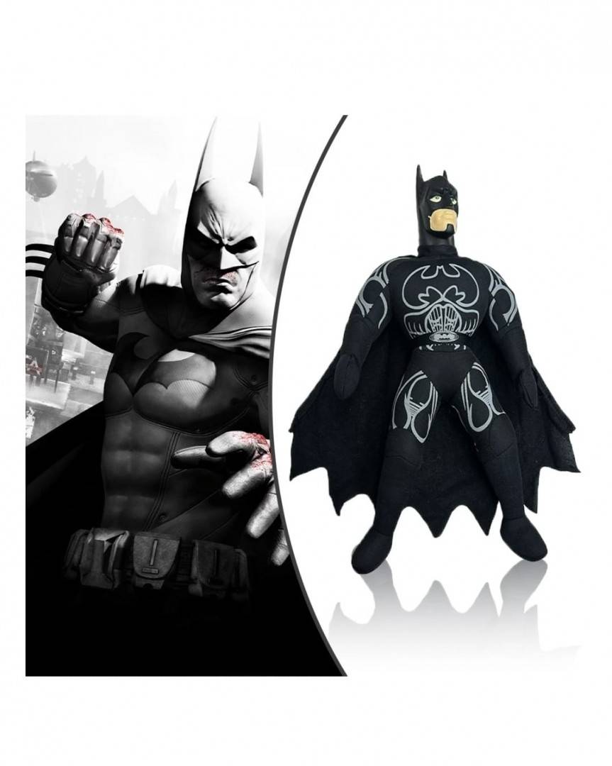 Jucarie de plus, Batman, realist, negru, 41 cm