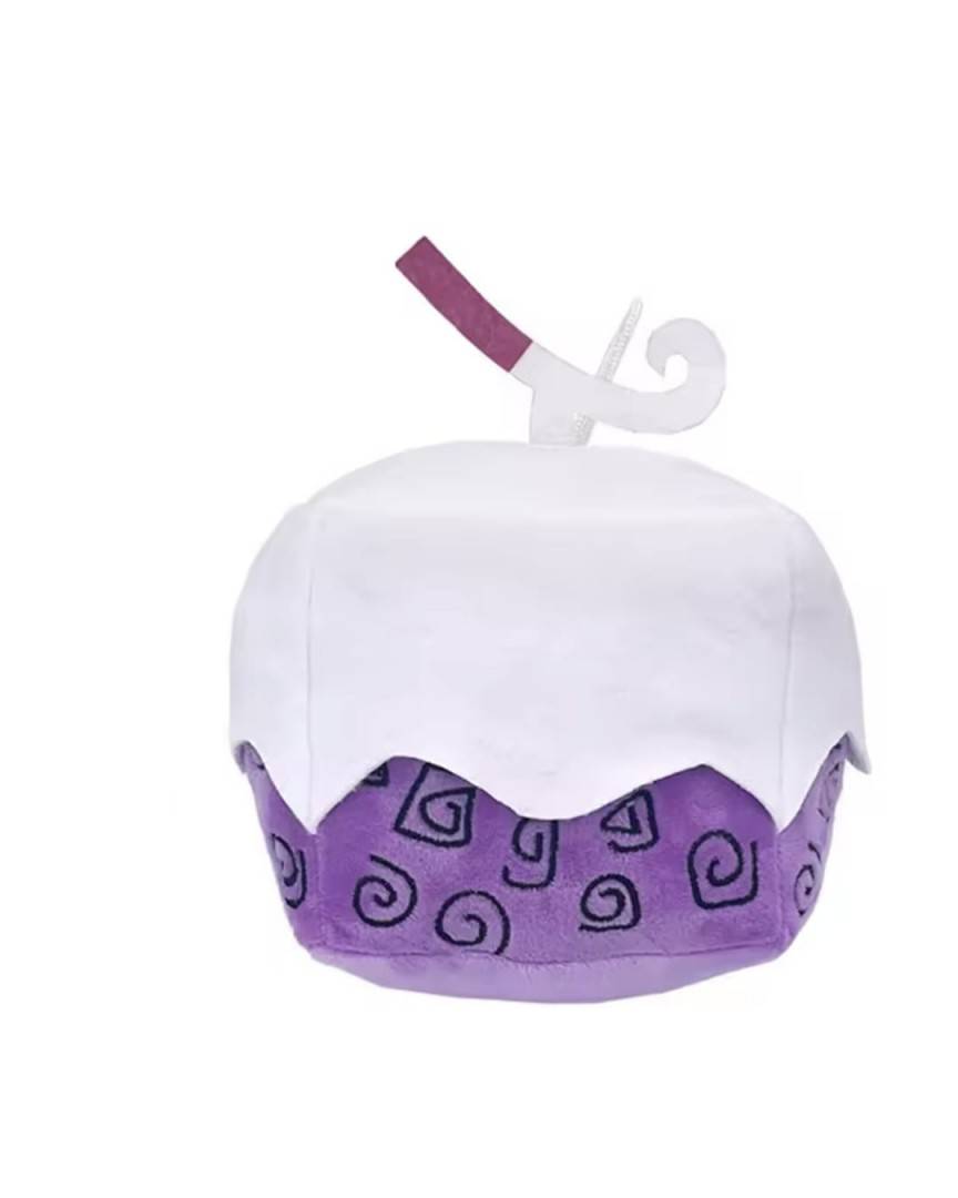 Jucarie de plus, Blox Fruits Anime Game, Dough, Roblox, alb/mov, 15 cm