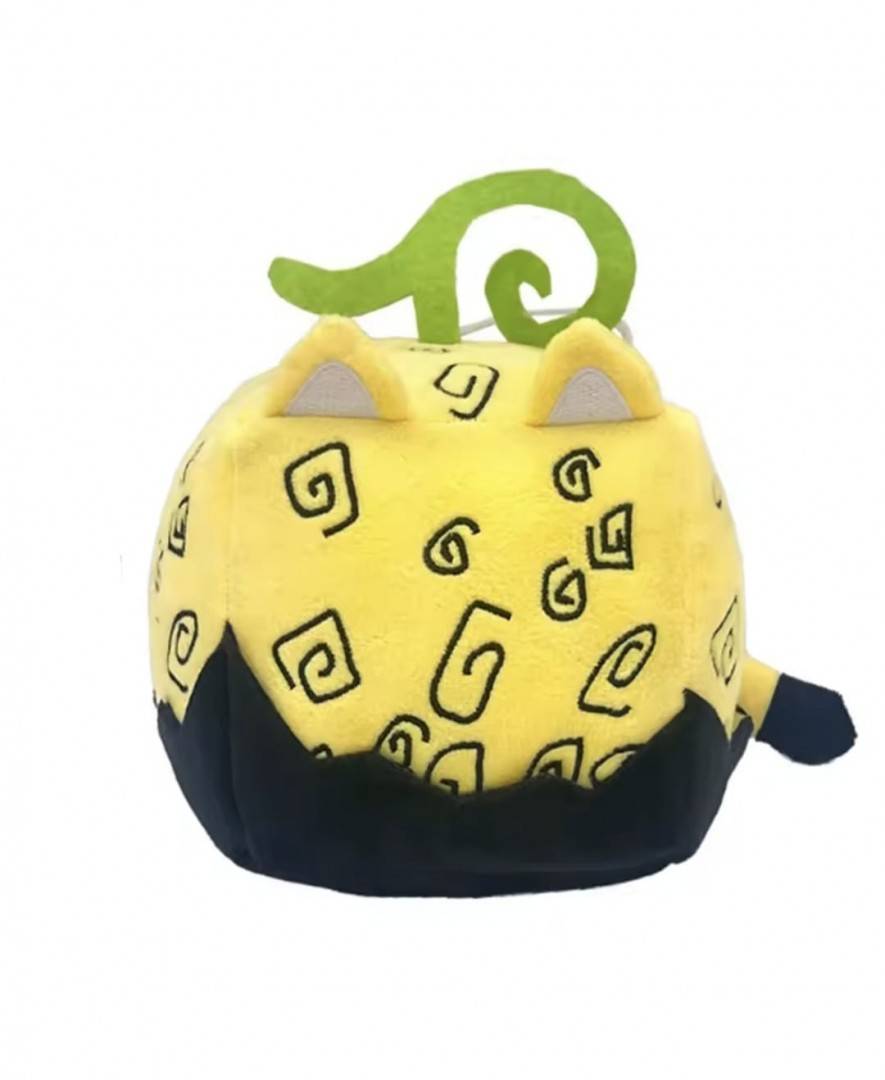 Jucarie de plus, Blox Fruits Anime Game, Leopard, Roblox, galben/negru, 15 cm