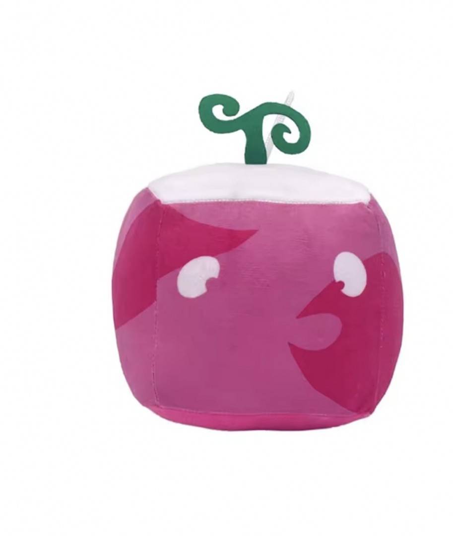 Jucarie de plus, Blox Fruits Anime Game, Rubber, Roblox, alb/roz dechis, 15 cm
