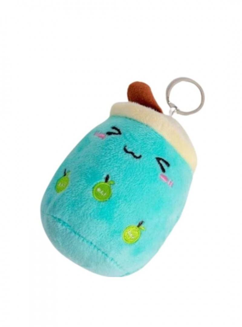 Jucarie de plus, Boba Apple, tip breloc, turcoaz, 15 cm