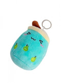 Jucarie de plus, Boba Apple, tip breloc, turcoaz, 15 cm