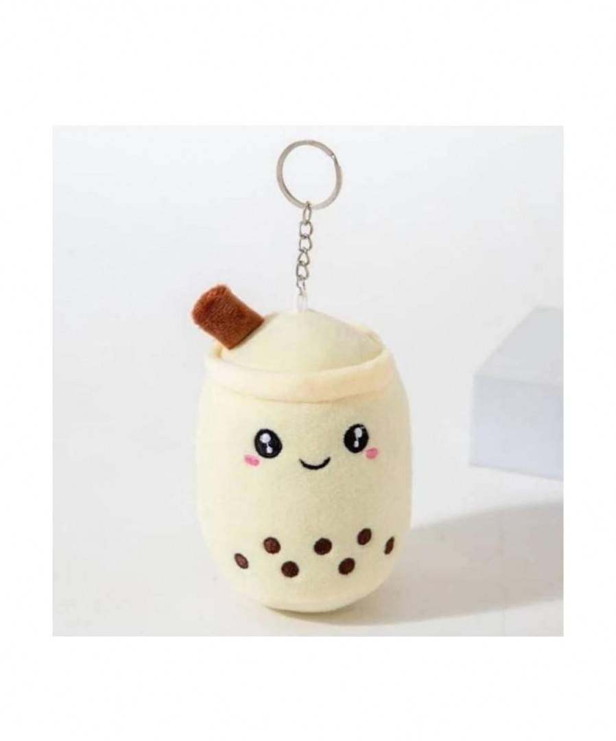 Jucarie de plus, Boba Milky, tip breloc, bej, 15 cm