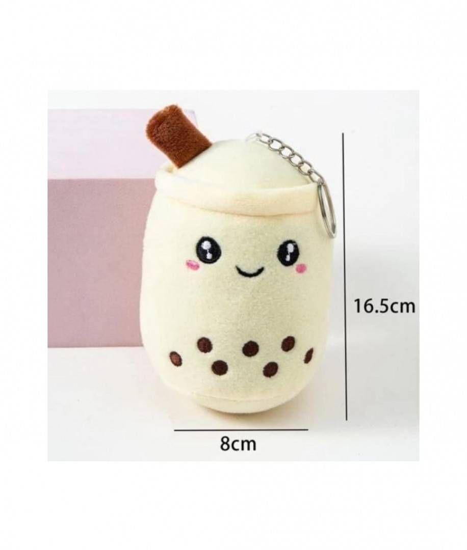 Jucarie de plus, Boba Milky, tip breloc, bej, 15 cm