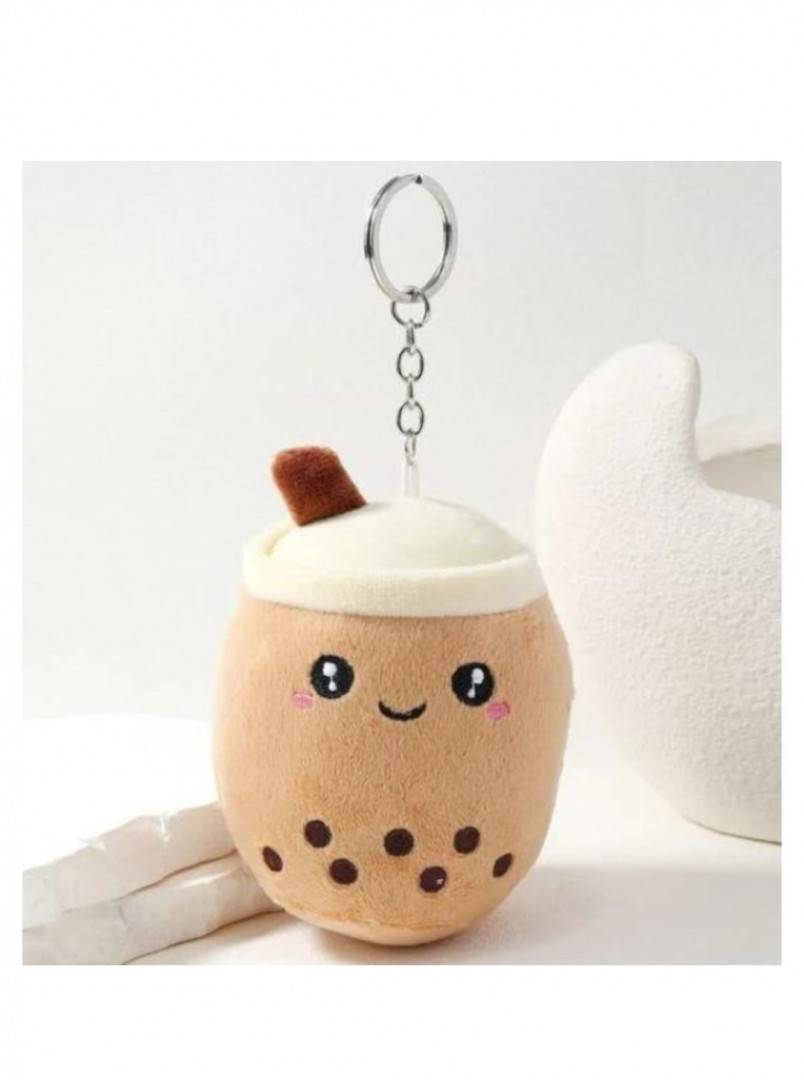 Jucarie de plus, Boba Choco, tip breloc, maro, 15 cm