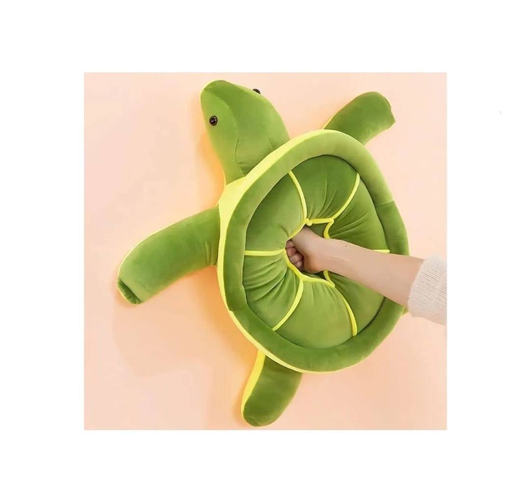 Jucarie de plus Broscuta testoasa, verde, 55 cm
