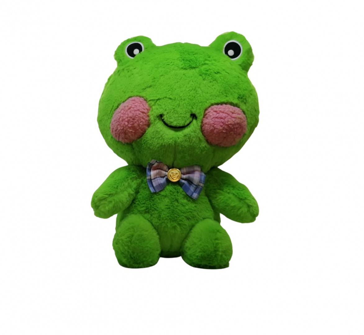 Jucarie de plus, Broscuta, verde, 37 cm