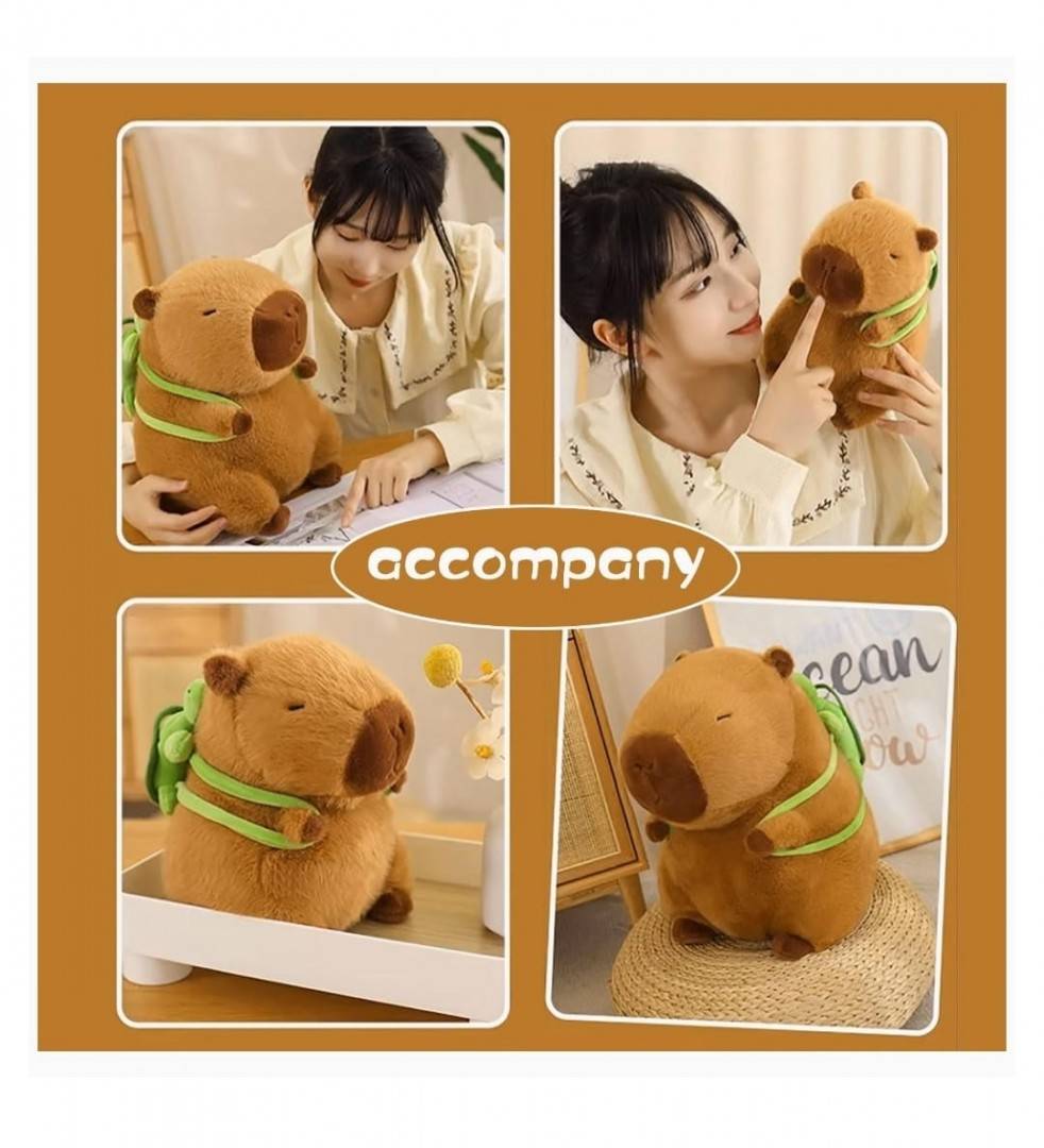 Jucarie de plus, Capibara, maro, 55 cm