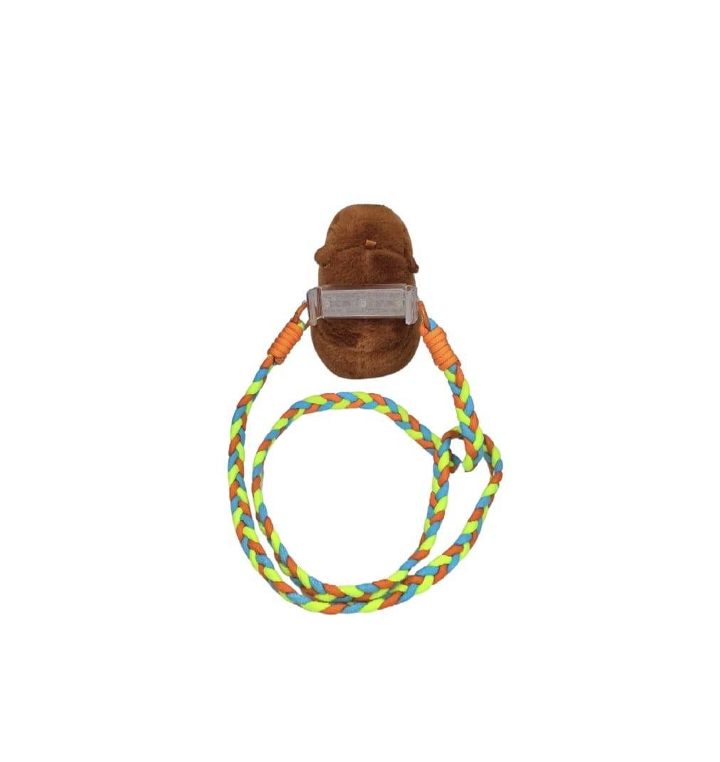 Jucarie de plus, Capibara, tip suport, accesoriu telefon, maro/multicolor – imagine 2 | Masha Shop