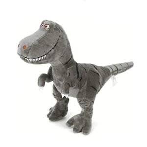 Jucarie de plus Dinozaur T- rex , gri , 40 cm
