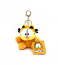 Jucarie de plus, Garfield, tip breloc, galben/alb, 12 cm