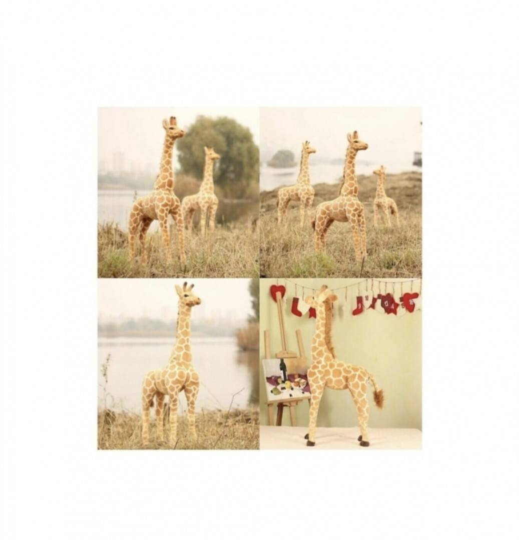 Jucarie de plus, Girafa, multicolor, 115 cm