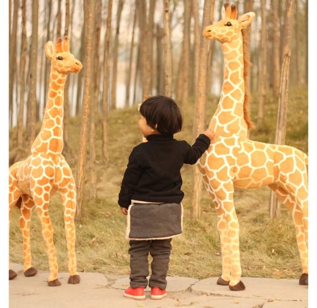 Jucarie de plus, Girafa, multicolor, 140 cm