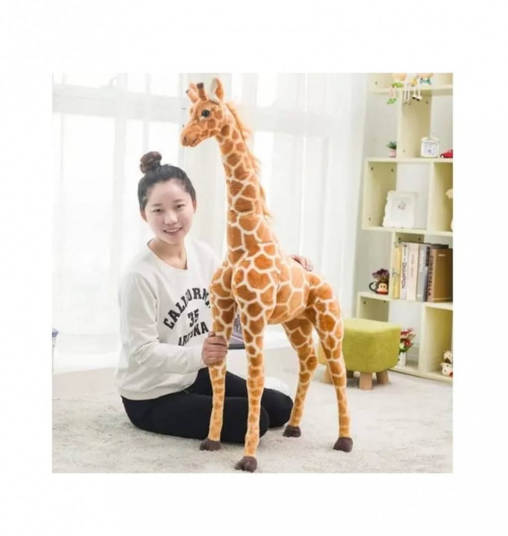 Jucarie de plus, Girafa, multicolor, 50 cm