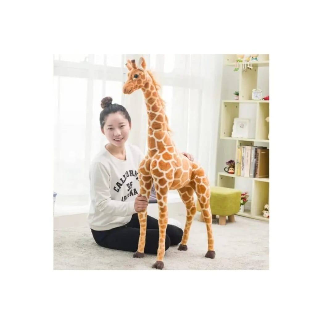 Jucarie de plus, Girafa, multicolor, 60 cm