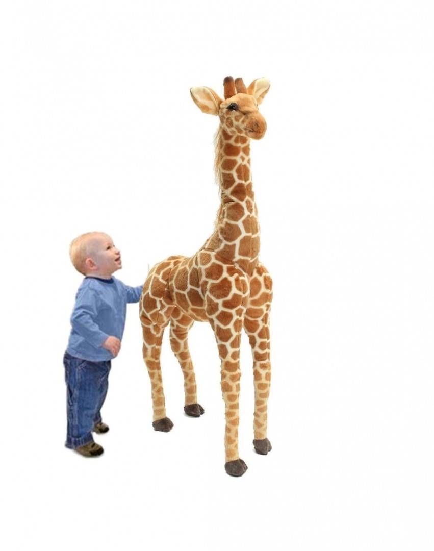 Jucarie de plus, Girafa, multicolor, 92 cm