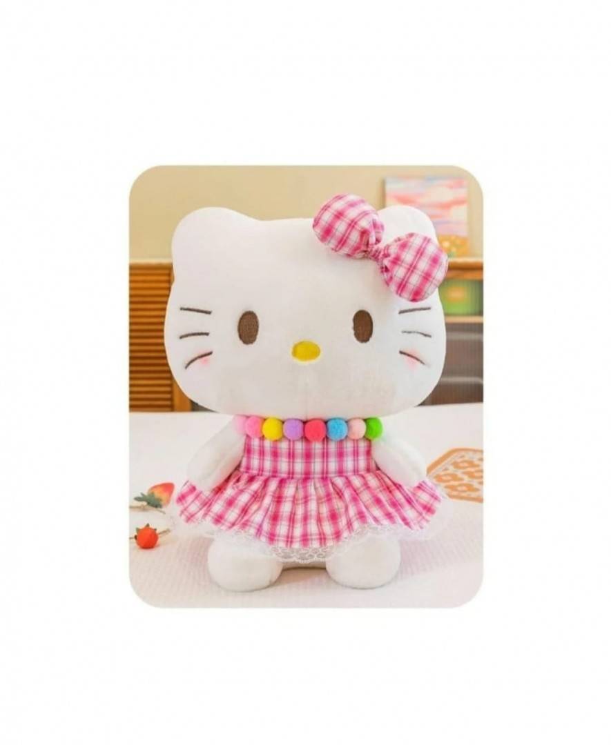 Jucarie de plus, Hello Kitty, multicolor, 50 cm