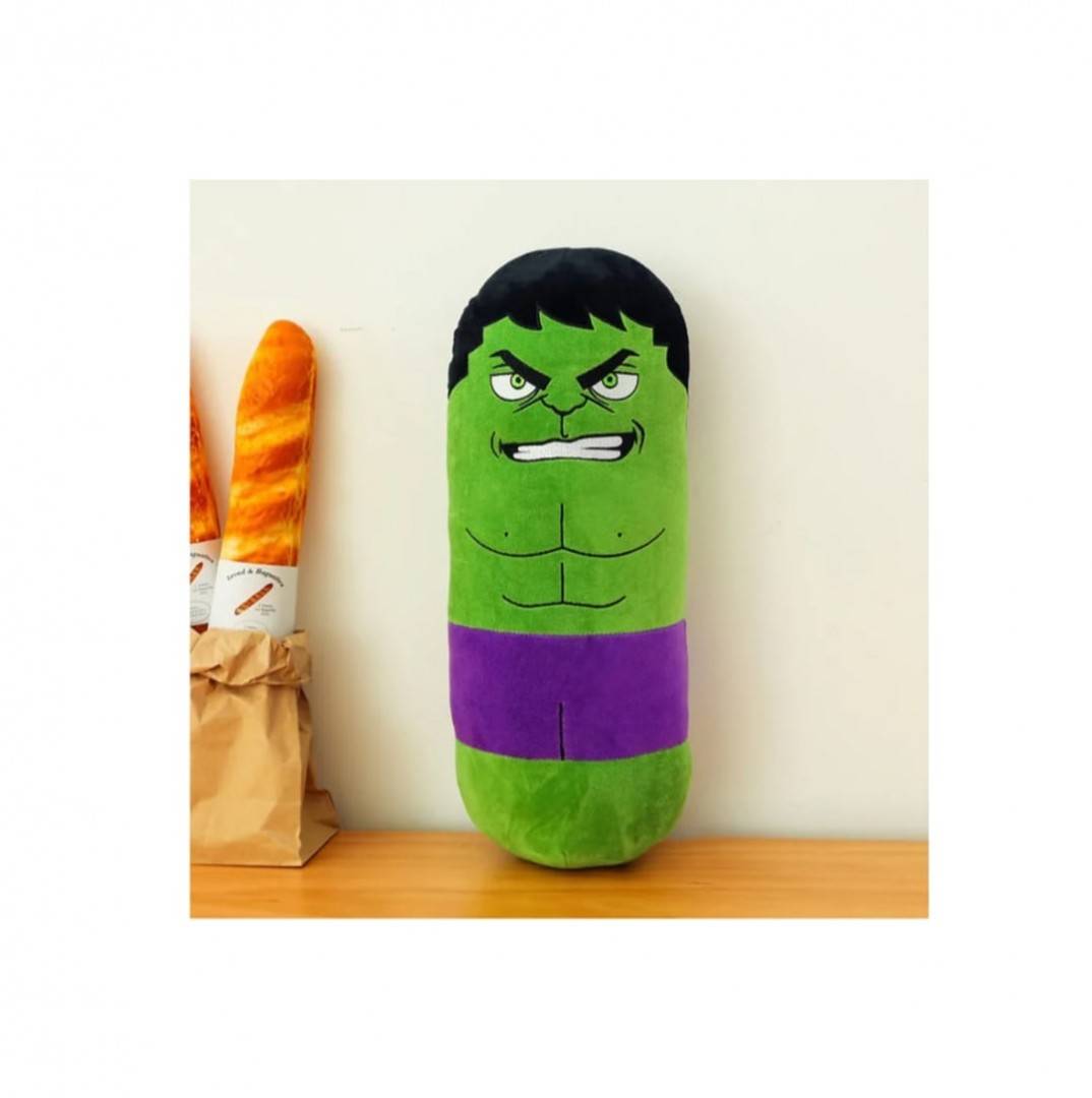 Jucarie de plus, Hulk, tip perna, verde, 50 cm