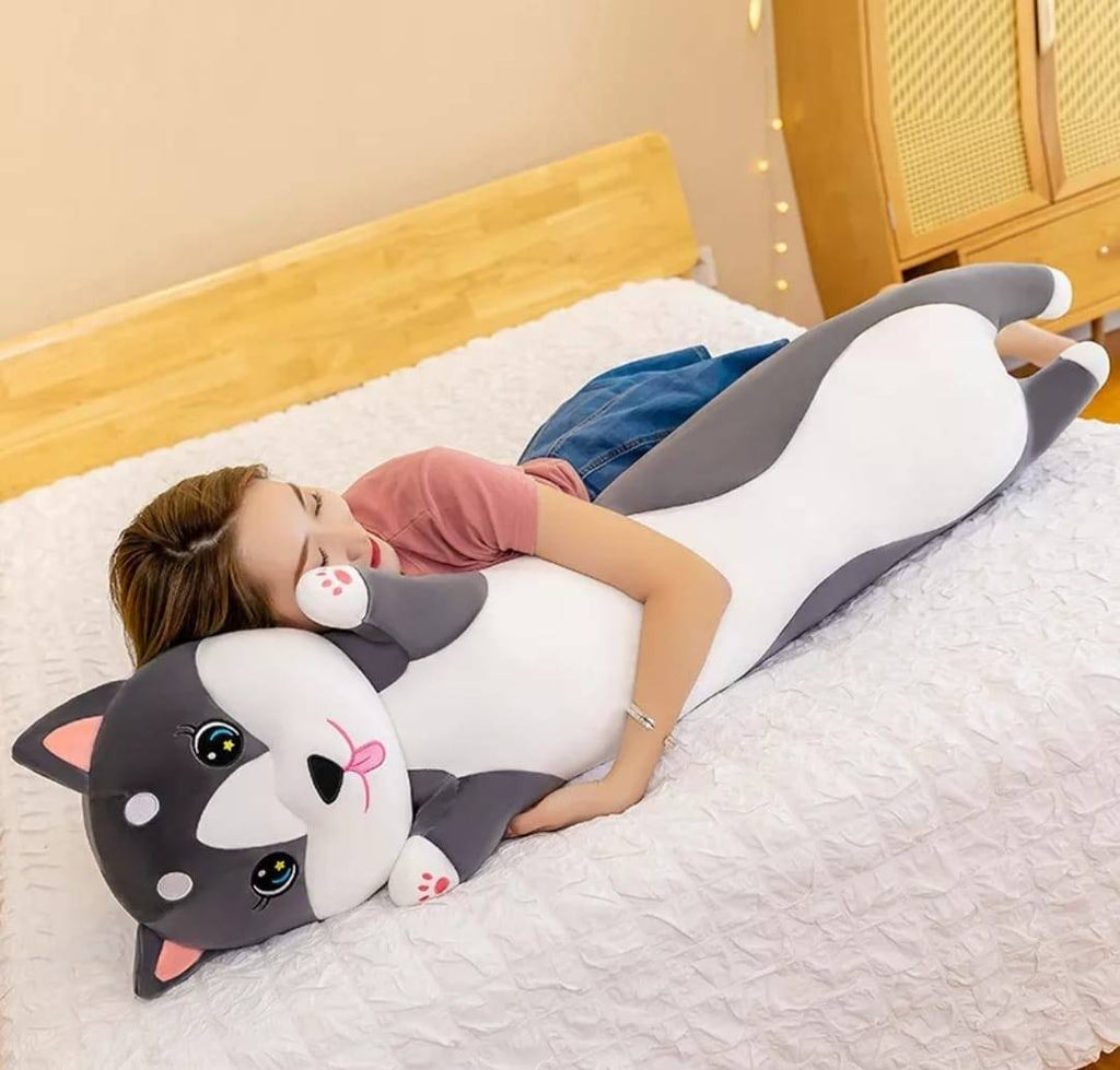 Jucarie de plus, Long Cat, multicolor, 70 cm