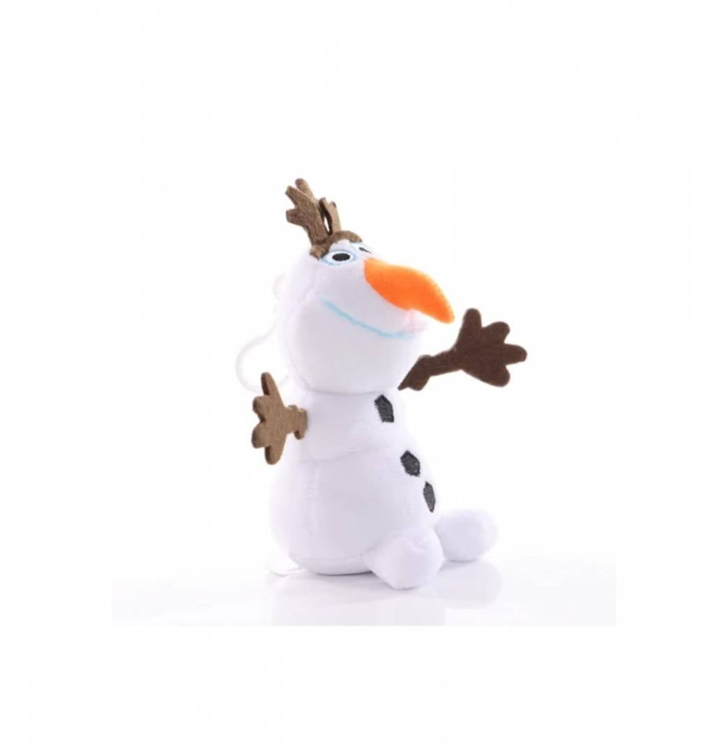 Jucarie de plus, Olaf, tip breloc, MASHASHOP, alb, 16 cm