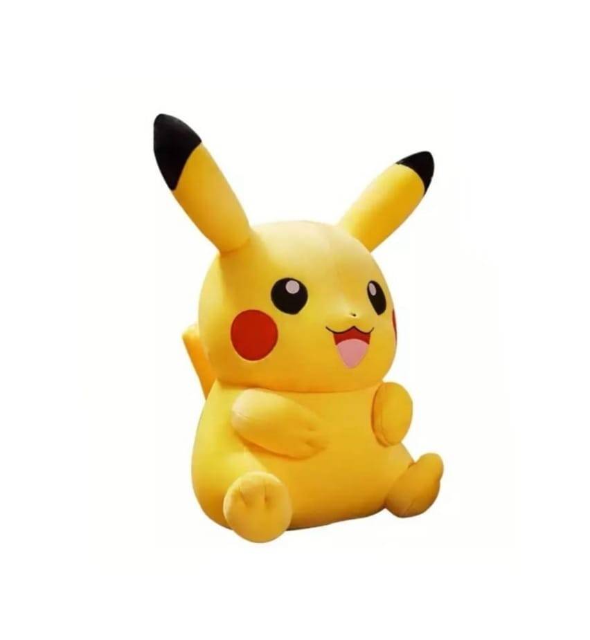 Jucarie de plus, Pikachu, Pokemon, galben, 50 cm