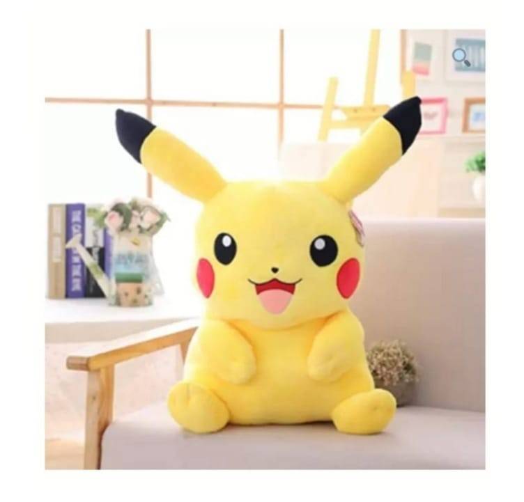Jucarie de plus, Pikachu, Pokemon, galben, 50 cm