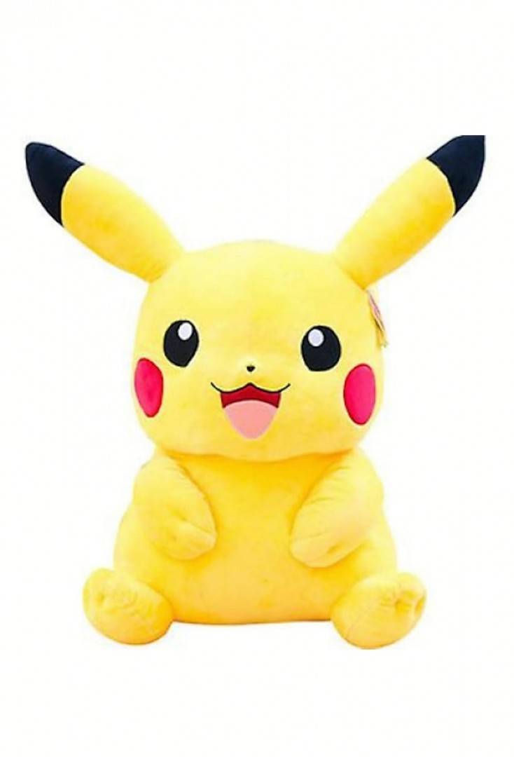 Jucarie de plus, Pikachu, Pokemon, galben, 60 cm