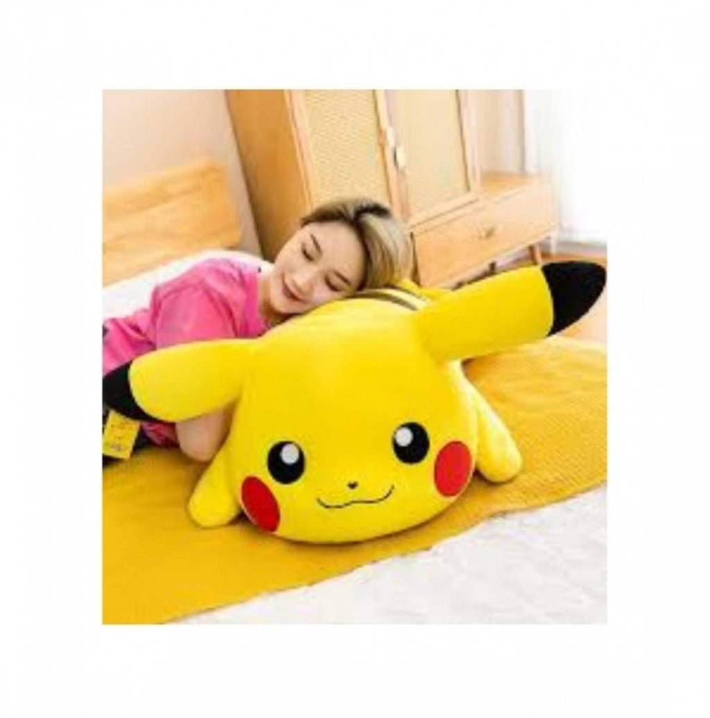 Jucarie de plus, Pikachu, tip perna, galben, 115 cm
