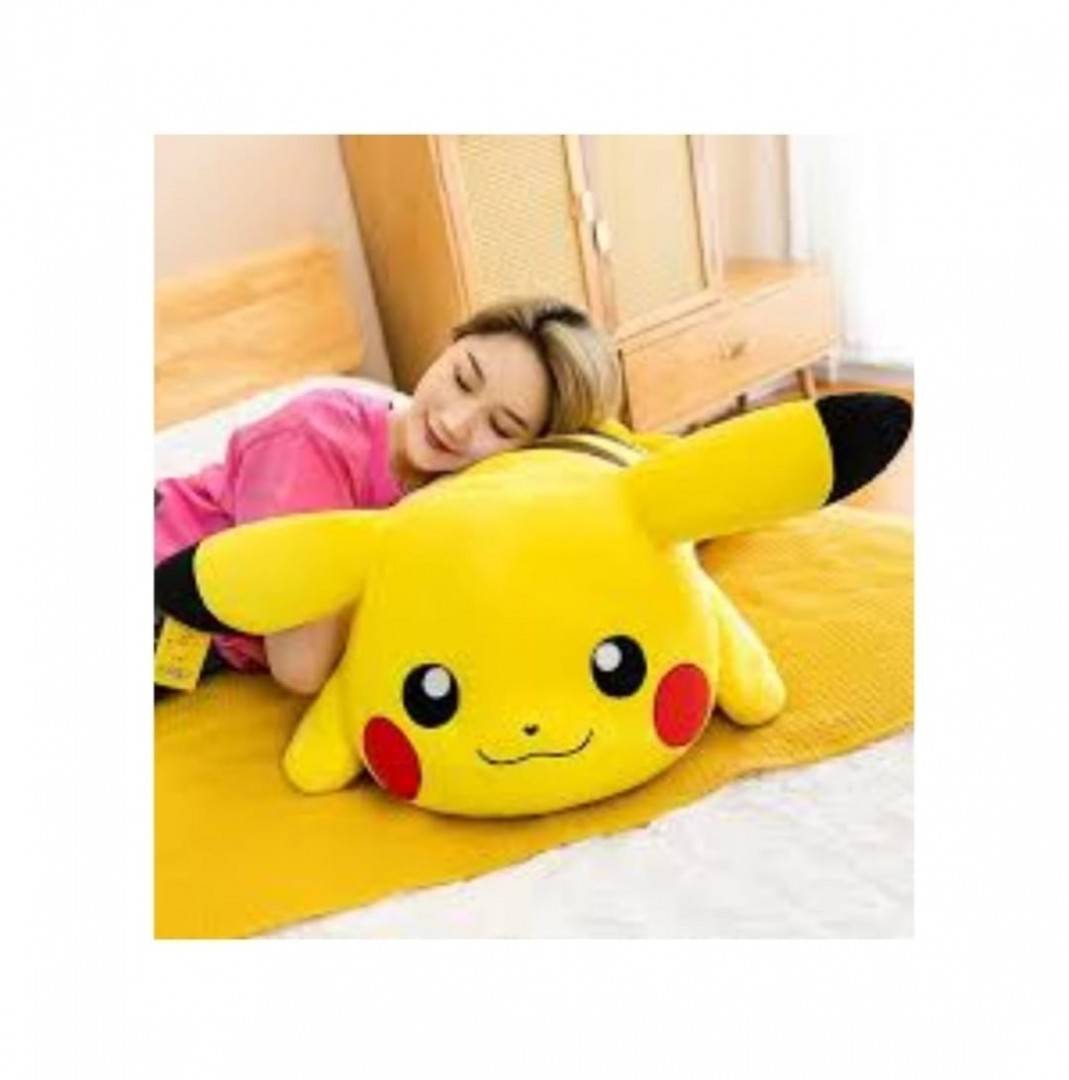 Jucarie de plus, Pikachu, tip perna, galben, 115 cm