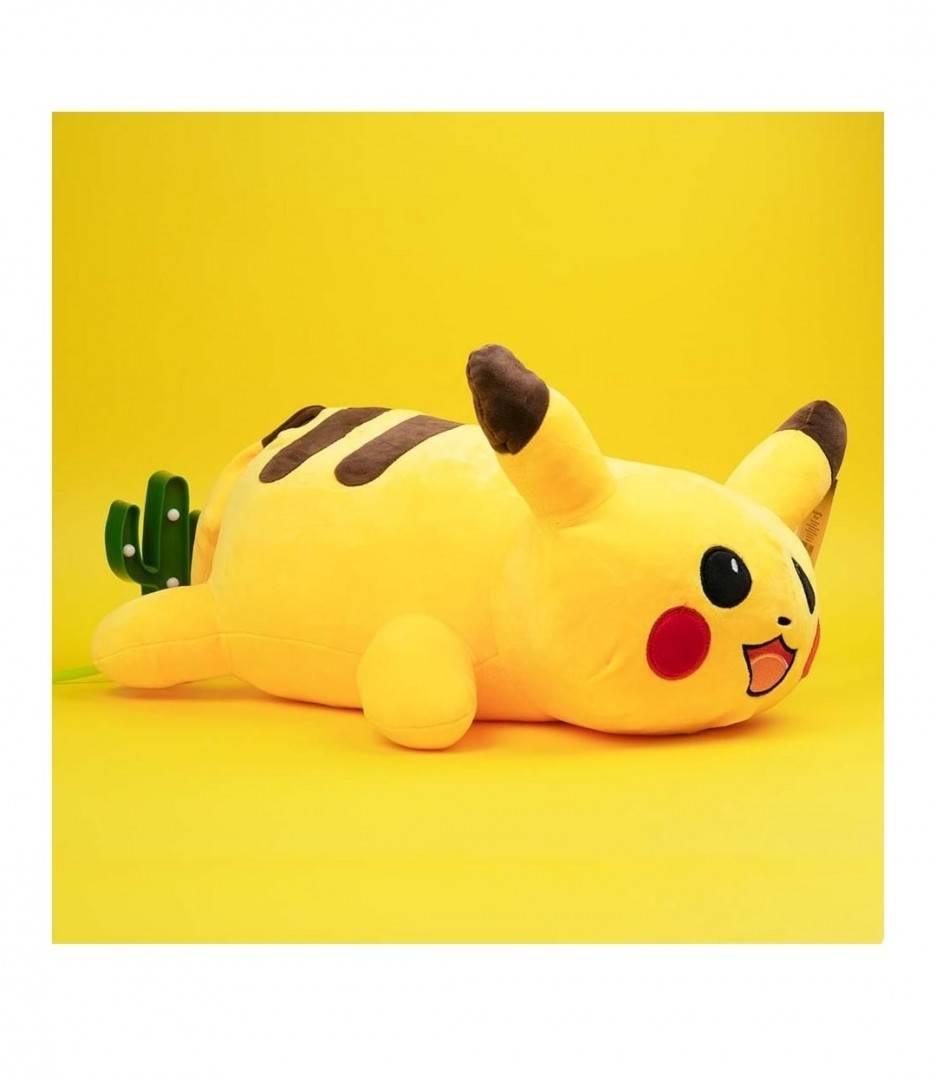 Jucarie de plus, Pikachu, tip perna, galben, 110 cm
