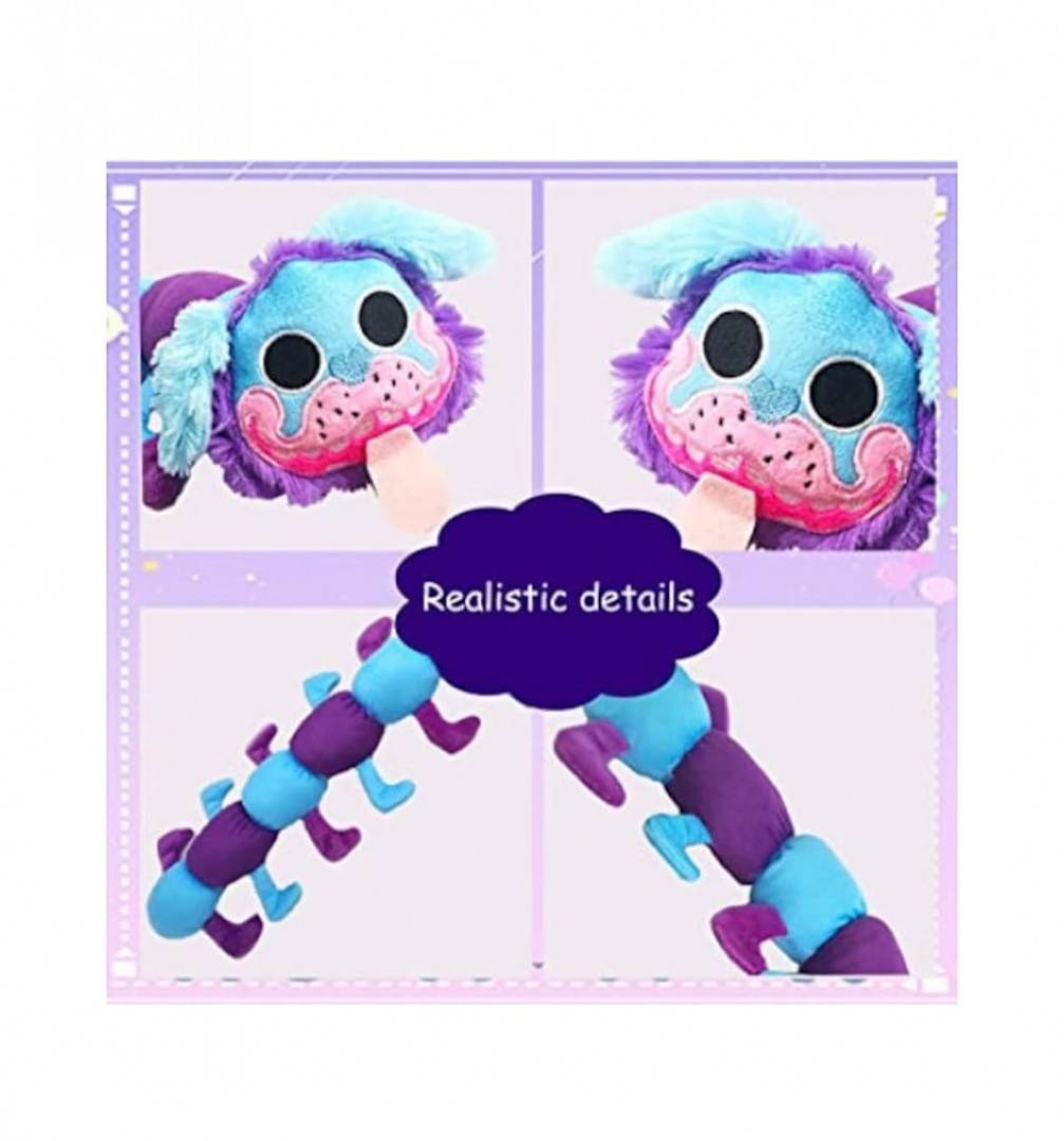 Jucarie de plus, Pug-a-Pillar, MoreJieka, Multicolor, 40 cm