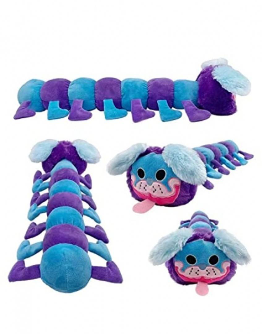 Jucarie de plus, Pug-a-Pillar, MoreJieka, Multicolor, 40 cm