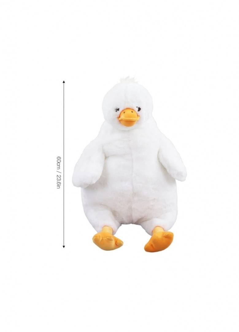 Jucarie de plus, Rata, alb, 60 cm