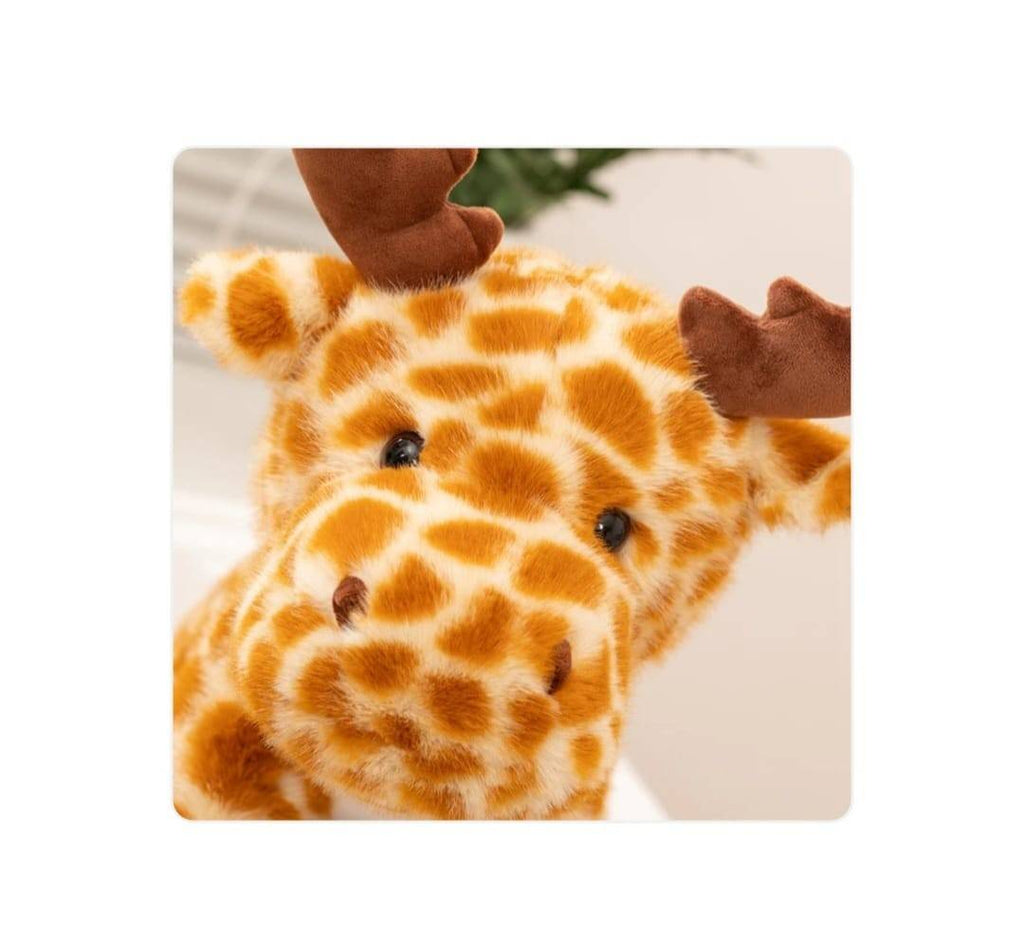Jucarie de plus, Ren, maro/multicolor, 30 cm