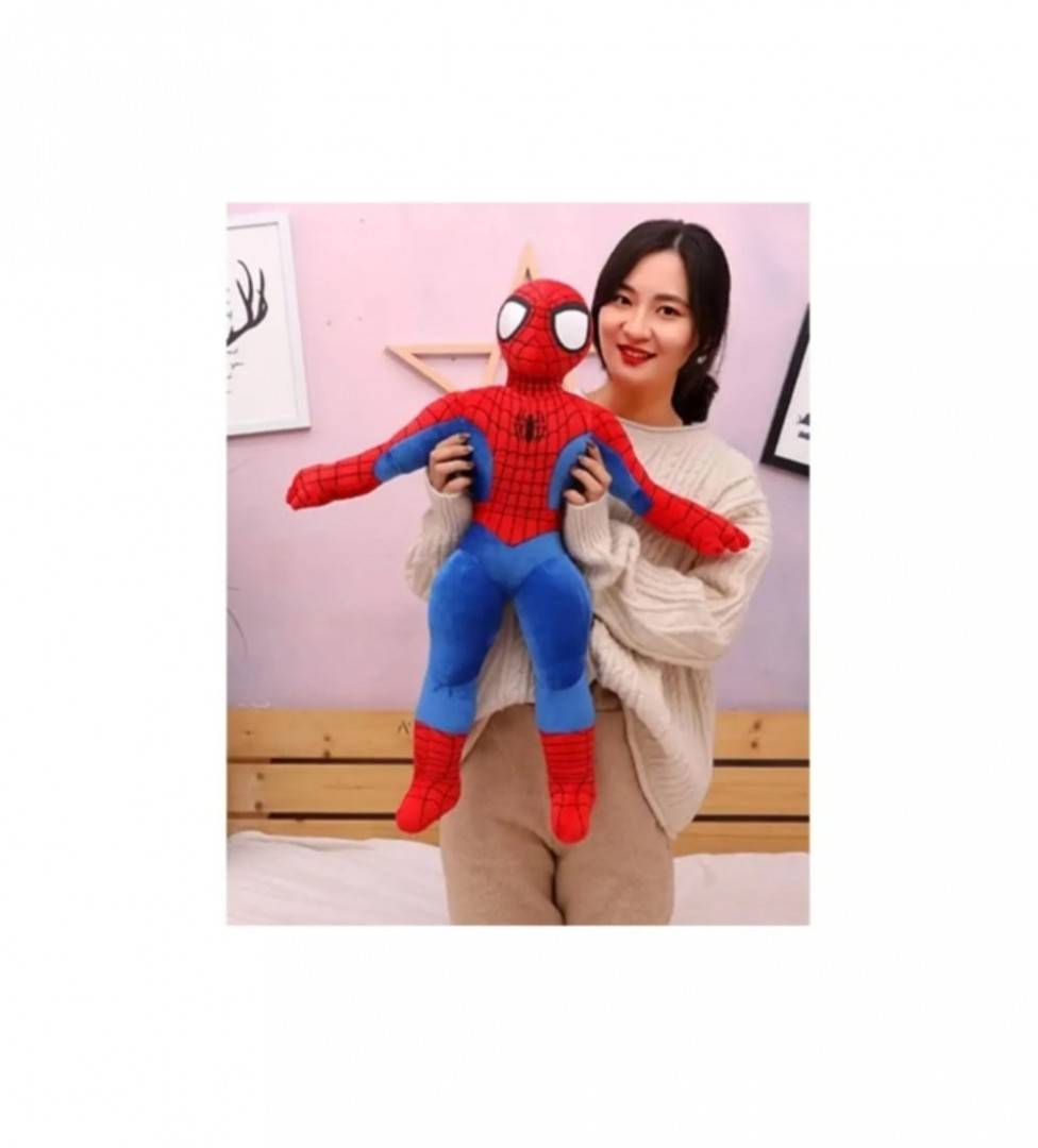 Jucarie de plus, Spider - Man, rosu/albastru, 85 cm