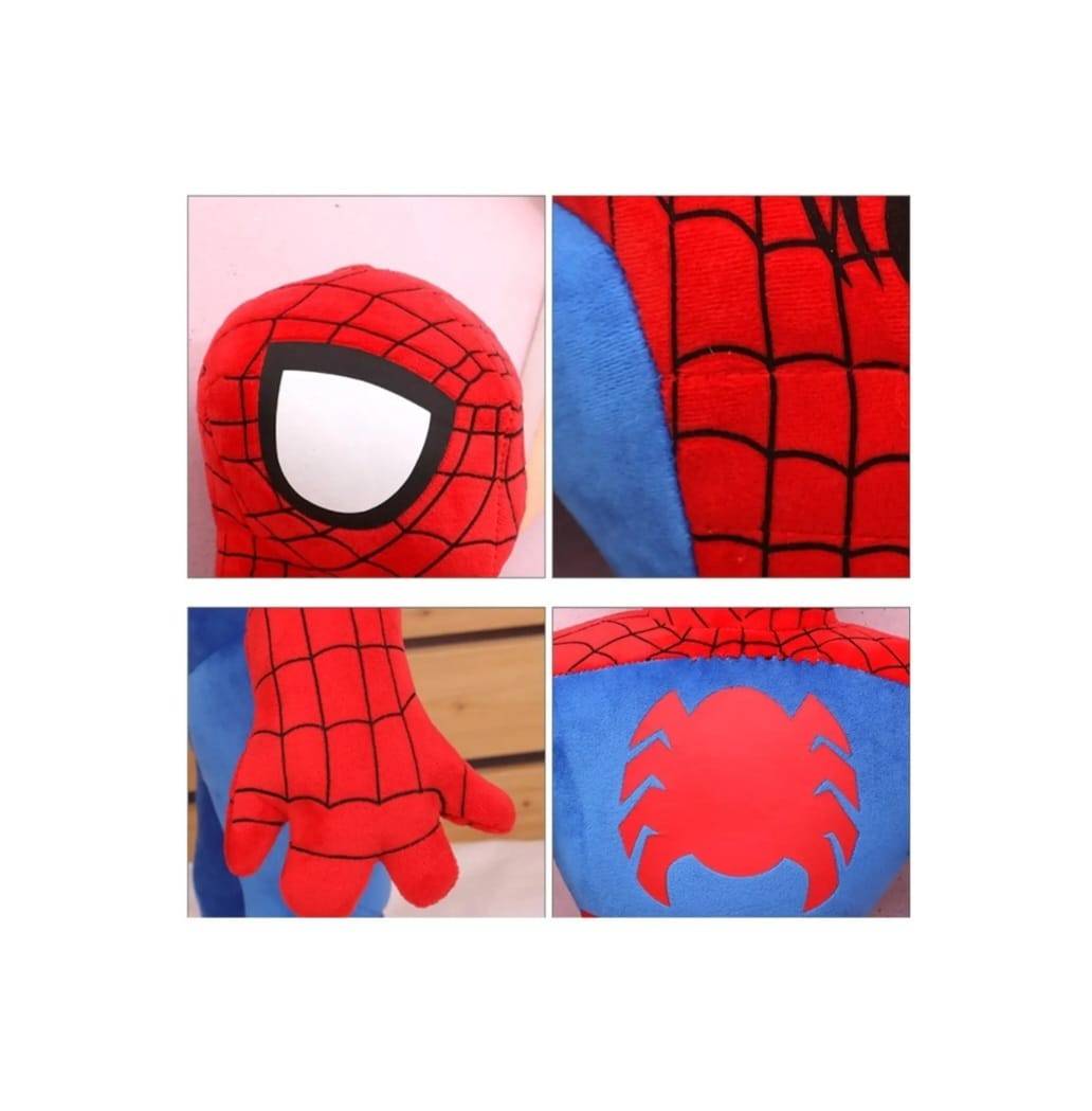 Jucarie de plus, Spider - Man, rosu/albastru, 85 cm