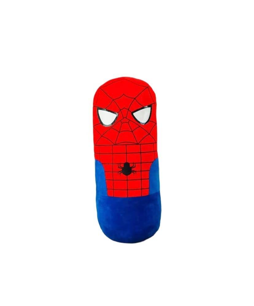 Jucarie de plus, Spider Man, tip perna, rosu/albastru, 50 cm