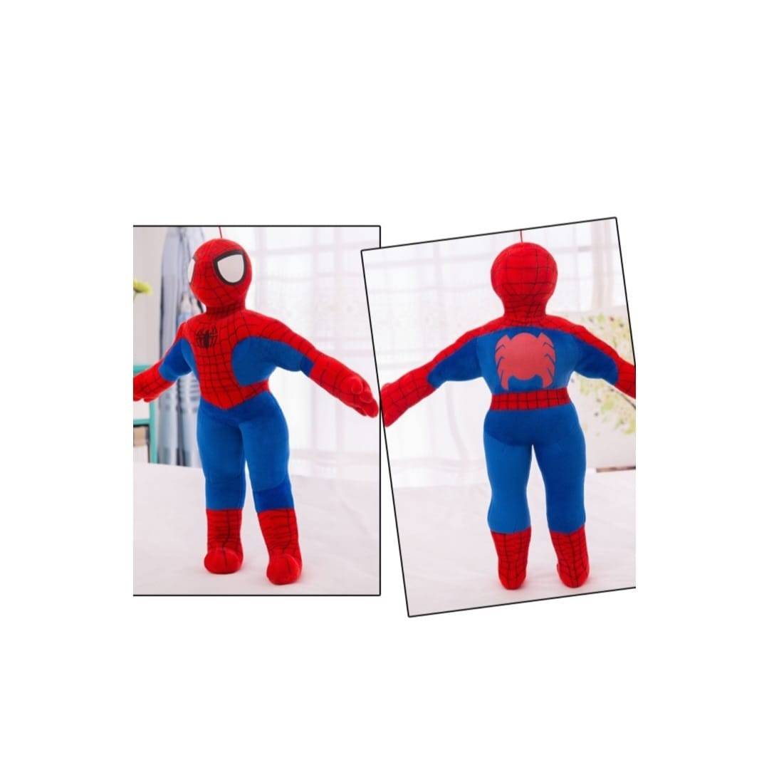 Jucarie de plus Spiderman, rosu/albastru, 50 cm