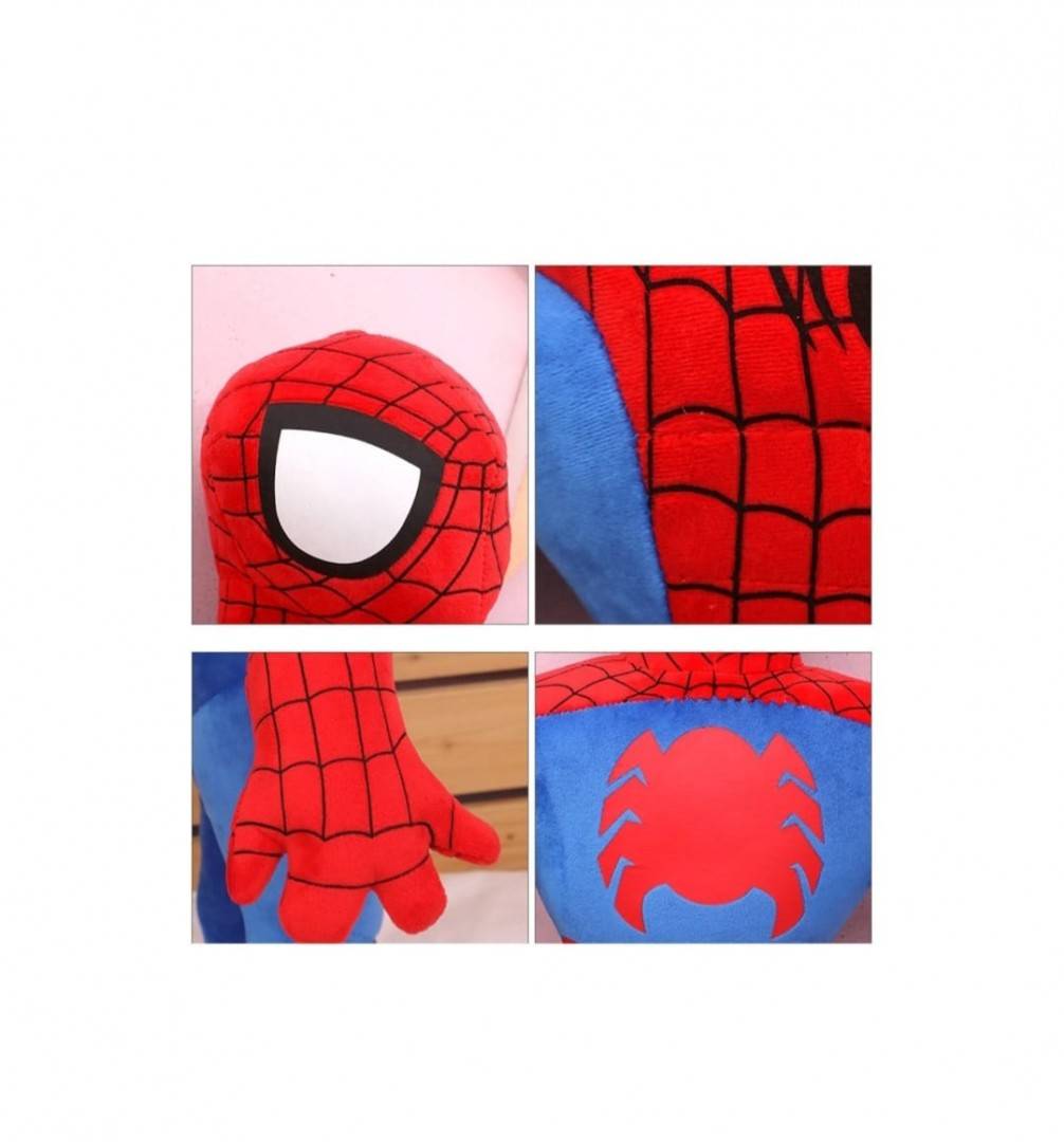 Jucarie de plus Spiderman, rosu/albastru, 50 cm