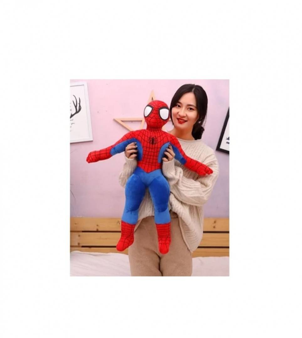 Jucarie de plus Spiderman, rosu/albastru, 50 cm