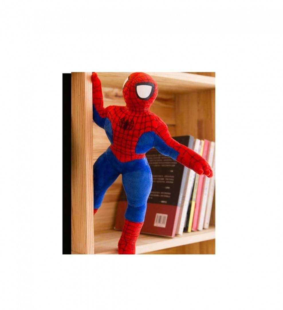 Jucarie de plus Spiderman, rosu/albastru, 50 cm