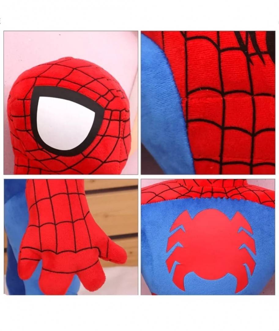 Jucarie de plus, Spiderman, rosu/albastru, 125 cm