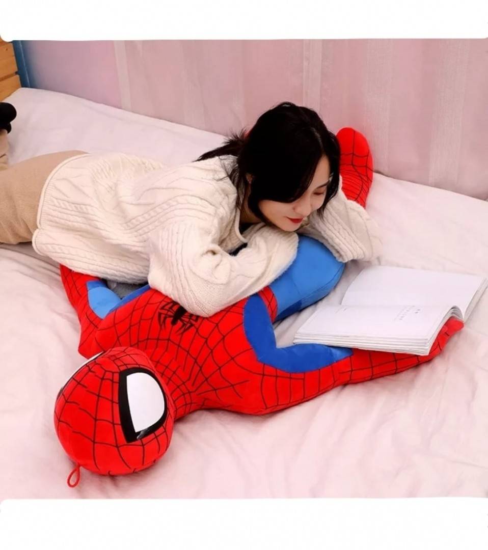Jucarie de plus, Spiderman, rosu/albastru, 125 cm