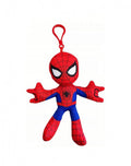 Jucarie de plus, Spiderman, tip breloc, rosu, 12 cm