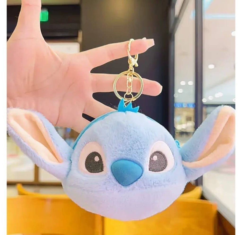 Jucarie de plus, Stich, tip breloc, bleu, 15 cm