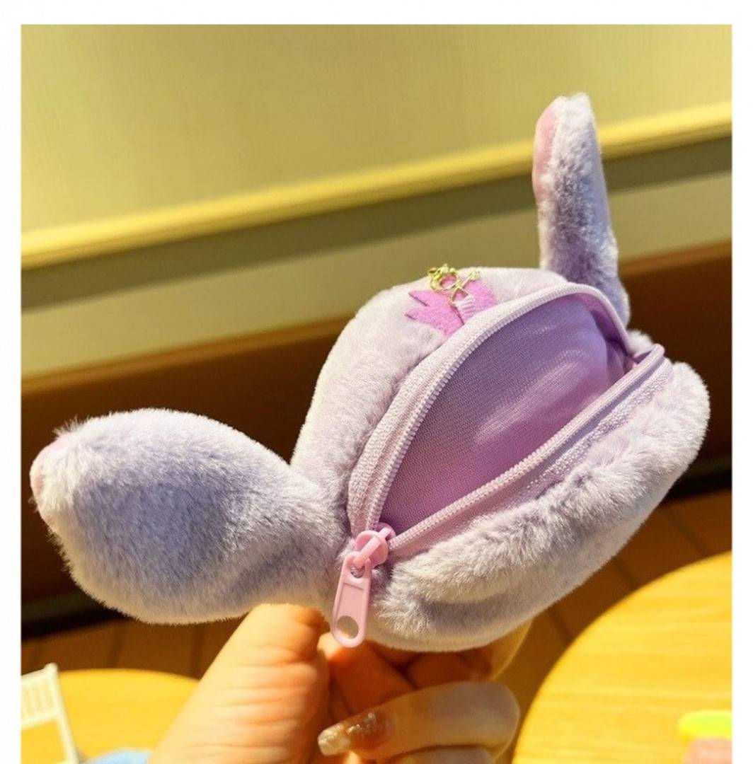 Jucarie de plus, Stich, tip breloc, bleu, 15 cm