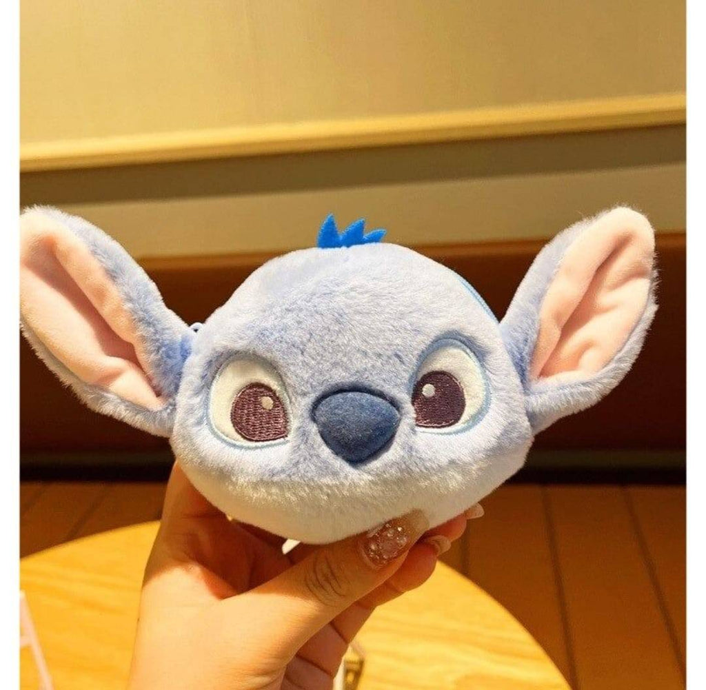 Jucarie de plus, Stich, tip breloc, bleu, 15 cm