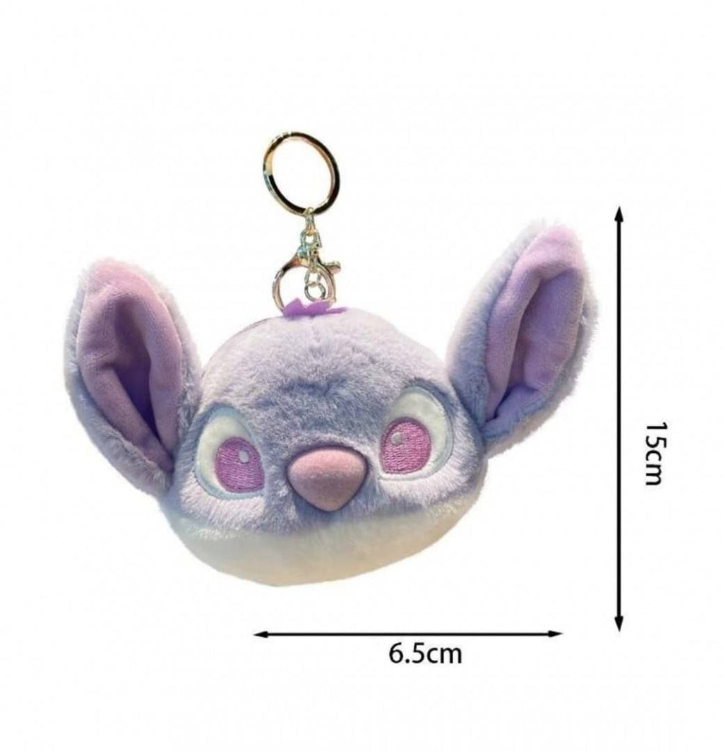 Jucarie de plus, Stich, tip breloc, bleu, 15 cm
